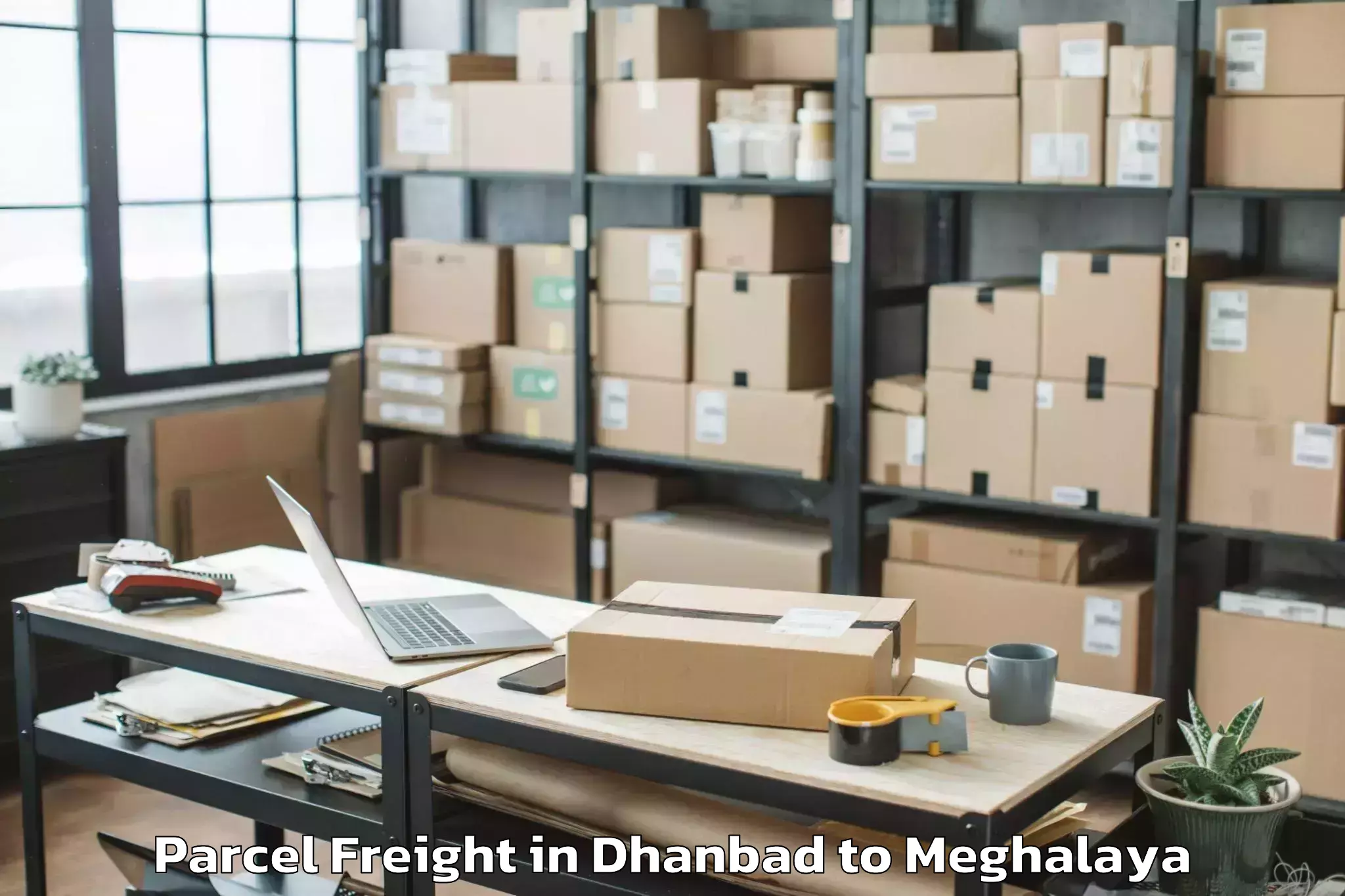 Book Dhanbad to Nongstoin Parcel Freight Online